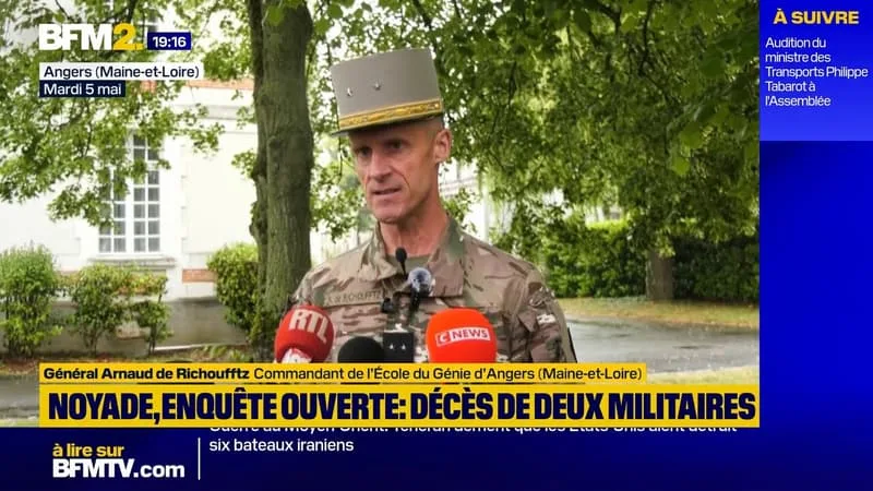 « C’EST TRÈS DOULOUREUX »: L’HOMMAGE DE L’ÉCOLE DU GÉNIE D’ANGERS AUX DEUX MILITAIRES MORTS DANS UN ACCIDENT DE PLONGÉE