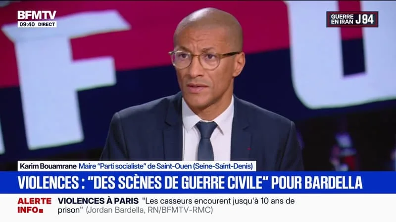 DÉBORDEMENTS APRÈS LE SACRE DU PSG: « DES COMPORTEMENTS INACCEPTABLES ET INDIGNES DU RESPECT DES RÈGLES RÉPUBLICAINES », POUR KARIM BOUAMRANE, MAIRE PS DE SAINT-OUEN
