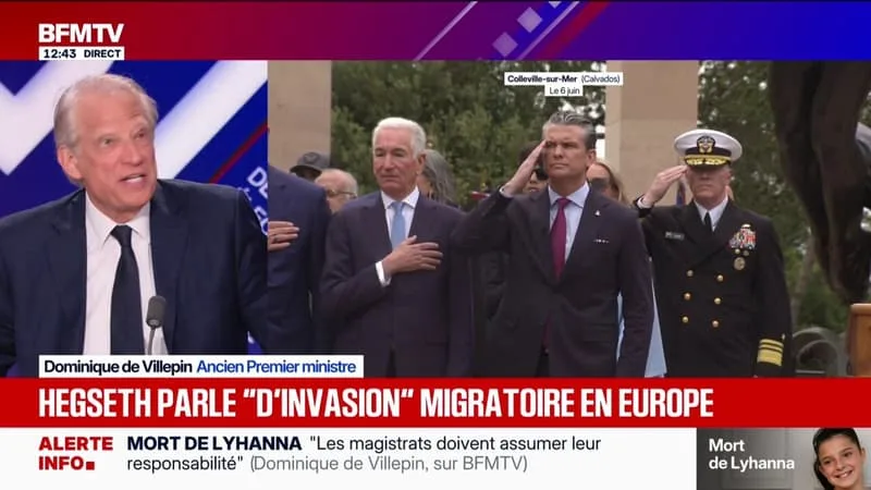 DOMINIQUE DE VILLEPIN: IL Y A UNE « DÉRIVE DE LA DÉMOCRATIE AMÉRICAINE », ESTIME-T-IL EN RÉACTION AUX PROPOS DE PETE HEGSETH SUR UNE SUPPOSÉE « INVASION MIGRATOIRE » EN EUROPE