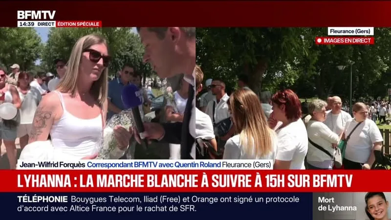 MARCHE BLANCHE POUR LYHANNA: « ON EST BOULEVERSÉS ET EN COLÈRE », TÉMOIGNE UNE MÈRE DE FAMILLE