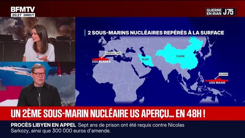 UN DEUXIÈME SOUS-MARIN NUCLÉAIRE AMÉRICAIN APERÇU EN 48 HEURES