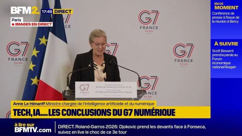 G7 NUMÉRIQUE: LA PROTECTION DES MINEURS EN LIGNE DEVIENT « UNE PRIORITÉ MONDIALE » DÉCLARE LA MINISTRE DU NUMÉRIQUE, ANNE LE HÉNANFF