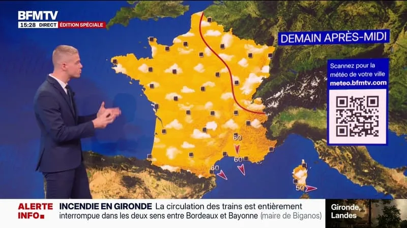 LA MÉTÉO POUR CE LUNDI 27 JUILLET 2026