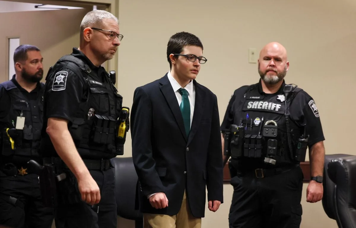 ETATS-UNIS : PRISON À VIE POUR UN ADOLESCENT AYANT TUÉ QUATRE PERSONNES DANS UNE ÉCOLE