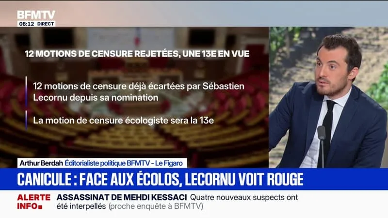 ÉDITO – « C’EST LA PREMIÈRE FOIS QUE JE SORS DE MES GONDS », A RÉAGIT SÉBASTIEN LECORNU AU BILAN DE 10.000 MORTS DE LA CANICULE AVANCÉ PAR LES ÉCOLOGISTES, QUI DÉPOSENT UNE MOTION DE CENSURE CONTRE LE GOUVERNEMENT