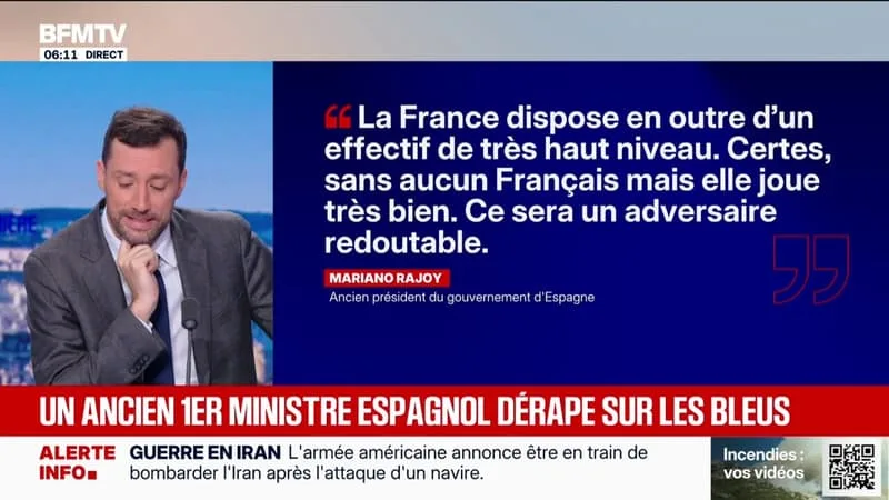 « AUCUN FRANÇAIS »: L’ANCIEN PREMIER MINISTRE ESPAGNOL EFFECTUE UN DÉRAPAGE RACISTE CONTRE LES BLEUS AVANT LA DEMI-FINALE DE LA COUPE DU MONDE FACE À L’ESPAGNE