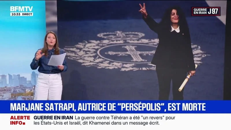 L’ARTISTE FRANCO-IRANIENNE MARJANE SATRAPI, MONDIALEMENT CONNUE POUR LA BANDE DESSINÉE ET LE FILM PERSEPOLIS, EST MORTE À L’ÂGE DE 56 ANS