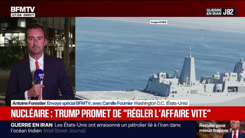 GUERRE AVEC L’IRAN: DONALD TRUMP PROMET DE « RÉGLER L’AFFAIRE » DU NUCLÉAIRE IRANIEN « RAPIDEMENT »
