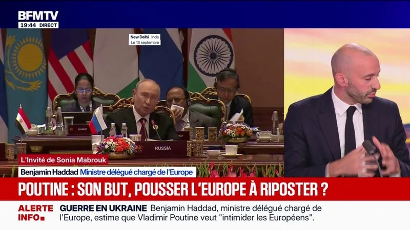 RÉDUIRE LES AIDES À L’UKRAINE, « CE SERAIT ALLER CONTRE LES INTÉRÊTS DE LA FRANCE », ESTIME BENJAMIN HADDAD, MINISTRE DÉLÉGUÉ CHARGÉ DE L’EUROPE