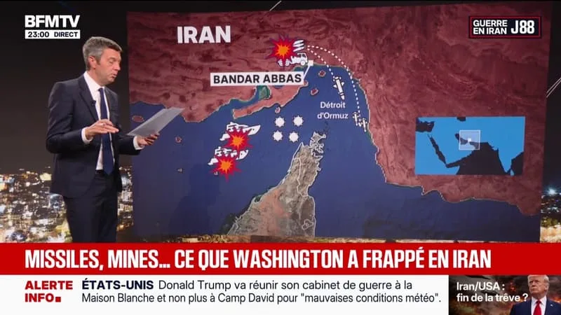 MISSILES, MINES … CE QUE L’ON SAIT DES FRAPPES AMÉRICAINES SUR LE TERRITOIRE IRANIEN