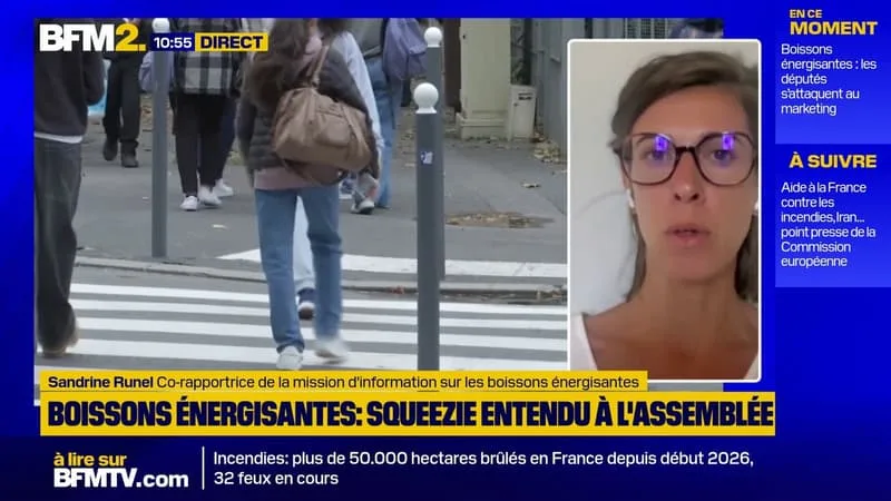 BOISSONS ÉNERGISANTES: SANDRINE RUNEL REVIENT SUR L’AUDITION DE L’INFLUCENCEUR SQUEEZIE