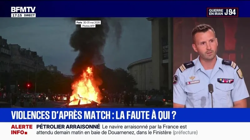 VIOLENCES APRÈS LA VICTOIRE DU PSG: « ON N’A PAS DU TOUT ÉTÉ DÉPASSÉ PAR LES ÉVÉNEMENTS DE CE WEEK-END », DÉCLARE LE PORTE-PAROLE DE LA GENDARMERIE NATIONALE