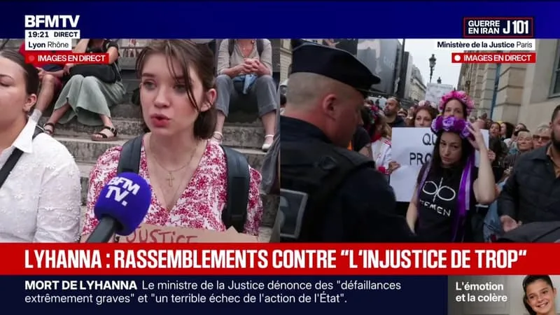 RASSEMBLEMENTS POUR LYHANNA: “ON EST AUSSI LÀ POUR MONTRER NOTRE COLÈRE FACE À CETTE JUSTICE QUI NE FAIT RIEN CONTRE LES VIOLENCES FAITES AUX ENFANTS”, EXPLIQUE UNE MANIFESTANTE PRÉSENTE LORS D’UN RASSEMBLEMENT À LYON
