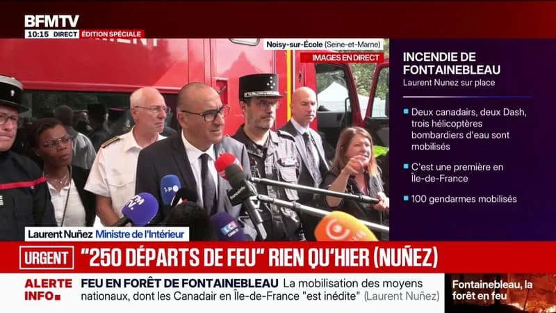 FEUX DE FORÊT: AVEC 32.000 HECTARES BRÛLÉS DEPUIS LE DÉBUT DE L’ÉTÉ, « C’EST PLUS QUE TOUTE LA SAISON 2025 » CONSTATE LE MINISTRE DE L’INTÉRIEUR