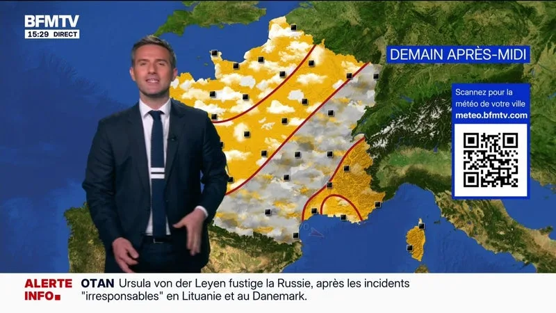 LA MÉTÉO POUR CE MERCREDI 16 SEPTEMBRE 2026