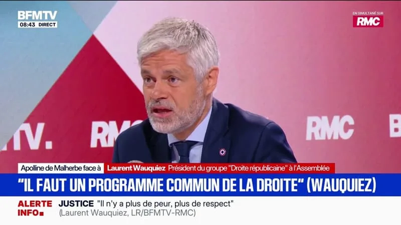 PRÉSIDENTIELLE 2027: LAURENT WAUQUIEZ PLAIDE POUR « UNE PRIMAIRE » DE LA DROITE À L’AUTOMNE