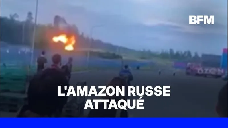 DES EMPLOYÉS DU SITE EN LIGNE RUSSE OZON ÉVACUENT EN URGENCE L’ENTREPÔT QUELQUES SECONDES AVANT UNE FRAPPE DE DRONE UKRAINIEN