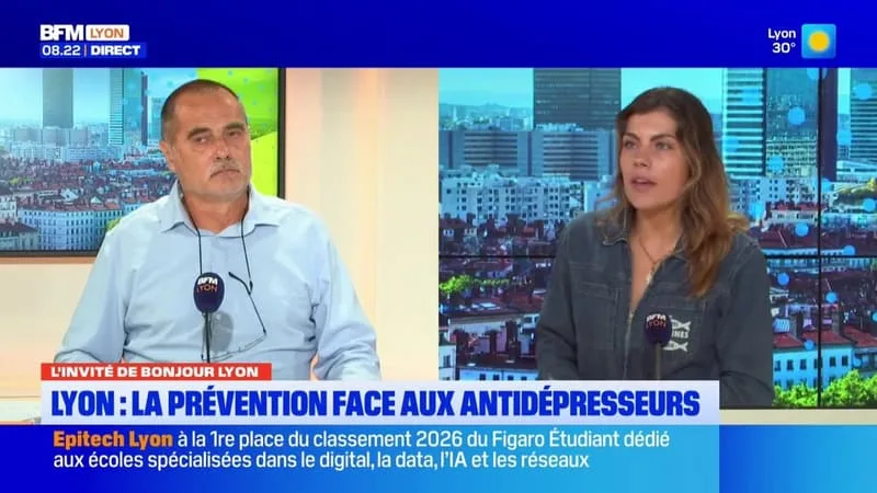 INVITÉ BONJOUR LYON : VINCENT SCHMITT FAIT DE LA PRÉVENTION FACE AUX RISQUES DES ANTIDÉPRÉSSEURS
