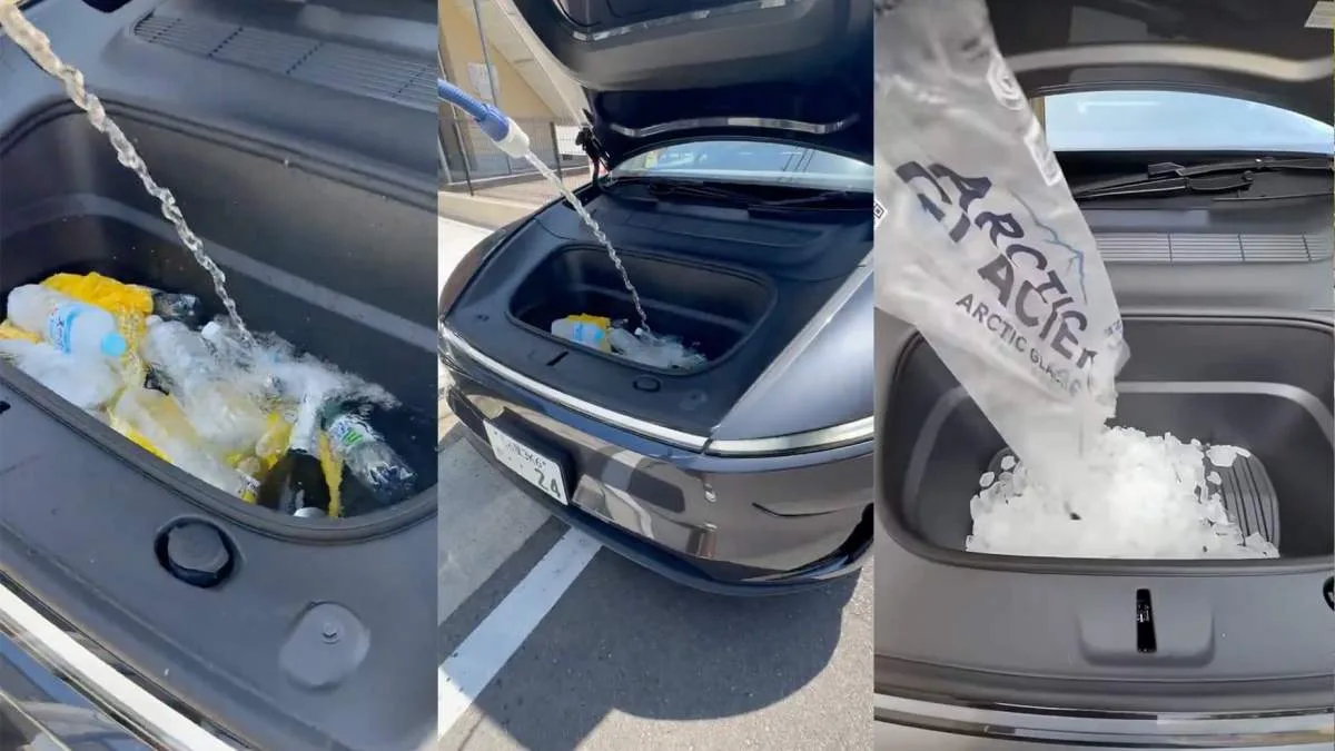 METTRE DES GLAÇONS DANS LE COFFRE AVANT D’UNE VOITURE ÉLECTRIQUES : LA PIRE TENDANCE TIKTOK À NE PAS REPRODUIRE
