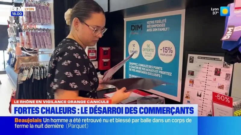 VIGILANCE ORANGE CANICULE : LES COMMERÇANTS ACCUSENT DES PERTES IMPORTANTES AVEC LES FORTES CHALEURS