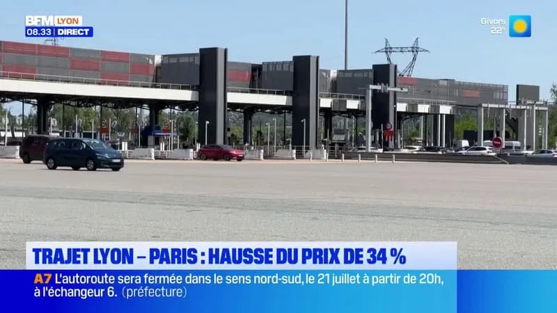 TRAJET LYON-PARIS : HAUSSE DU PRIX DE 34%