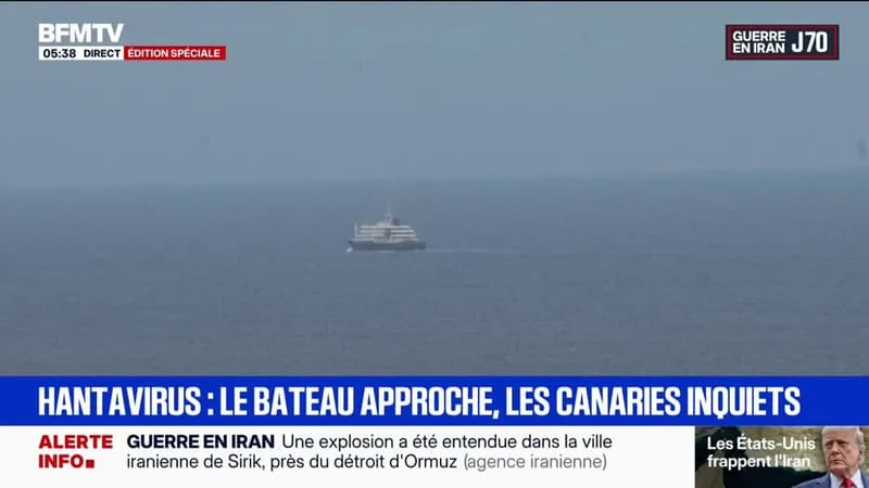 HANTAVIRUS: LES CANARIENS INQUIETS FACE À L’ARRIVÉE DU NAVIRE DU CROISIÈRE À TENERIFE