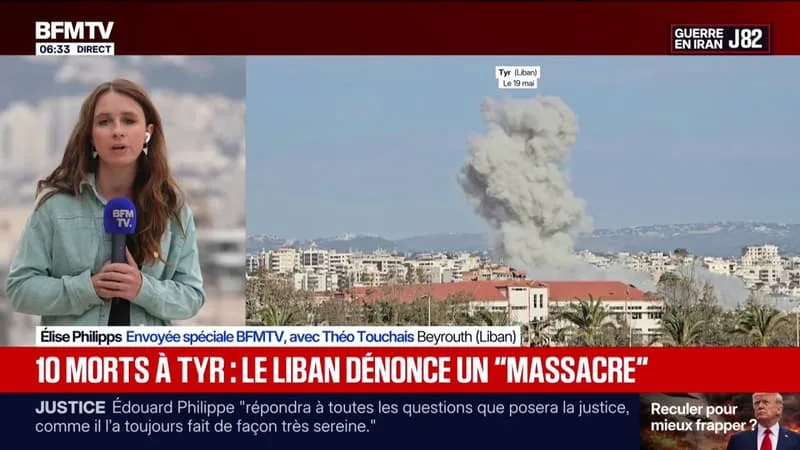 LE LIBAN DÉNONCE UN « MASSACRE » APRÈS UNE FRAPPE ISRAÉLIENNE DANS LE SUD DU PAYS QUI A FAIT AU MOINS 10 MORTS