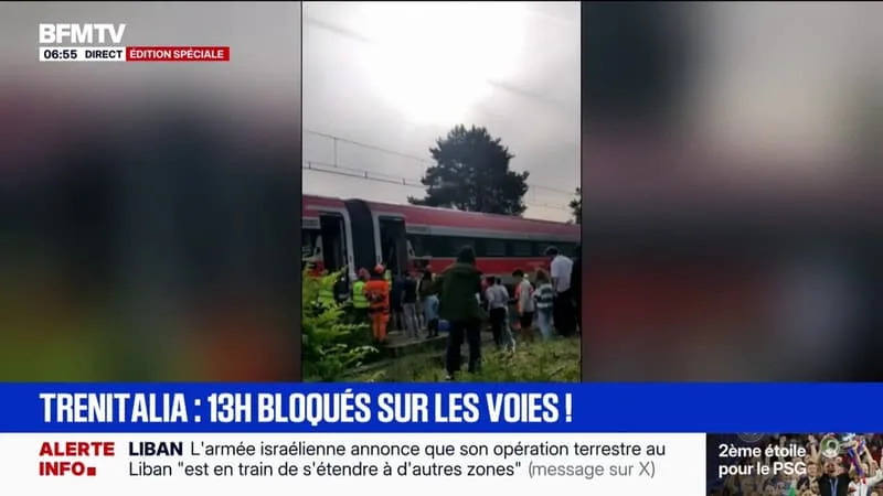 TRENITALIA: DEUX TRAINS IMMOBILISÉS TOUTE LA NUIT « SANS EAU, NI ÉLECTRICITÉ »
