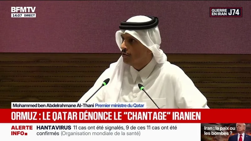 LE PREMIER MINISTRE DU QATAR DIT S’ÊTRE RENDU À WASHINGTON POUR SOUTENIR LES EFFORTS VISANT À METTRE FIN À LA GUERRE EN IRAN