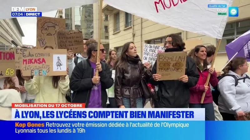 MOBILISATION DU 17 OCTOBRE : LES LYCÉENS DANS LES RUES DE LYON ?