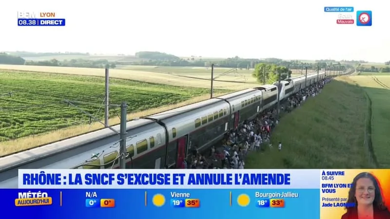 TRAIN À L’ARRÊT SOUS 32 DÉGRÉS : LA SNCF S’EXCUSE ET ANNULE L’AMENDE