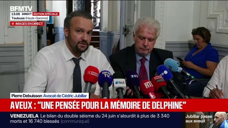 AVEUX DE CÉDRIC JUBILLAR: « IL AVAIT LE BESOIN PROFOND DE PARLER », AFFIRME SON AVOCAT PIERRE DEBUISSON