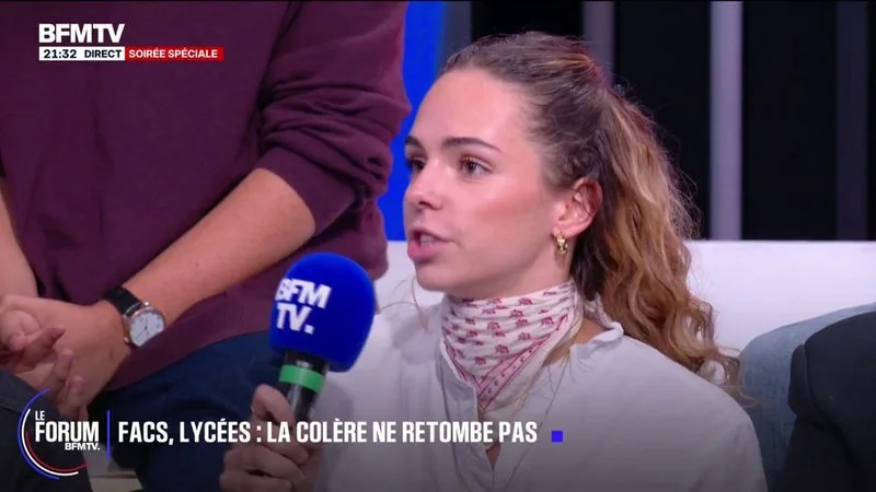 FORUM BFMTV – MOUVEMENT LYCÉEN ET ÉTUDIANT: « VOUS EMPÊCHEZ TOUT LE MONDE D’ÉTUDIER, IL Y A UN PROBLÈME », ESTIME NOÉMIE, ÉTUDIANTE EN LICENCE DE DROIT À AIX-EN-PROVENCE