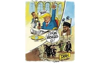 LE DESSIN DE CHAUNU : LE PROTOCOLE D’ACCORD EN QUATORZE POINTS ENTRE LES ÉTATS-UNIS ET L’IRAN