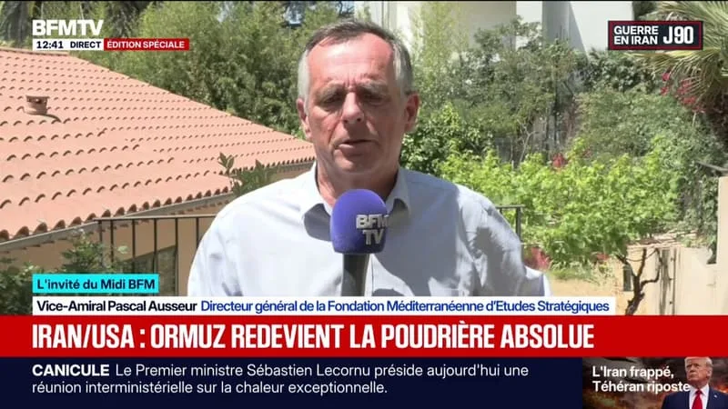 TENSIONS ENTRE LES ÉTATS-UNIS ET L’IRAN: « ON EST DANS LA CONTINUATION DU POKER MENTEUR », ESTIME LE VICE-AMIRAL PASCAL AUSSEUR