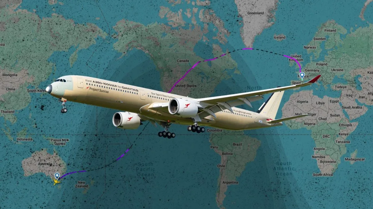 MELBOURNE-TOULOUSE EN 24 HEURES 24 : CETTE CARTE RETRACE LE VOL COMMERCIAL LE PLUS LONG DE TOUS LES TEMPS
