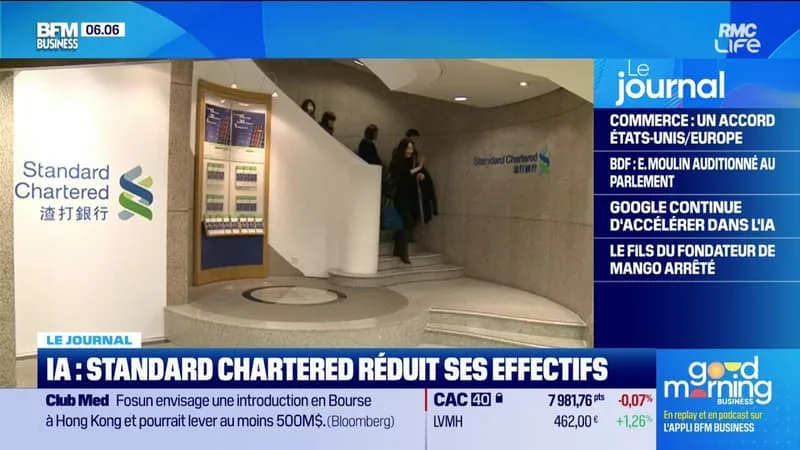 IA : STANDARD CHARTERED RÉDUIT SES EFFECTIFS