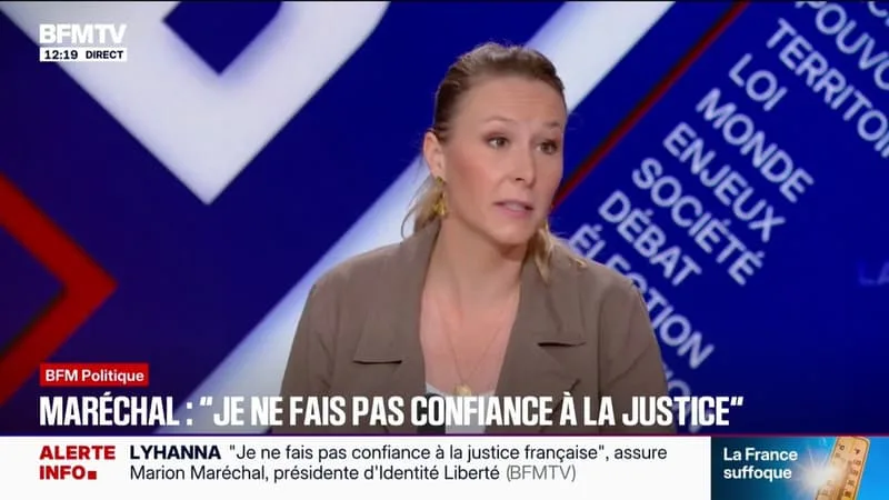MARION MARÉCHAL, DÉPUTÉE EUROPÉENNE ET PRÉSIDENTE DU PARTI « IDENTITÉ-LIBERTÉS”, PLAIDE POUR « ABAISSER L’ÂGE DE LA RESPONSABILITÉ PÉNALE »