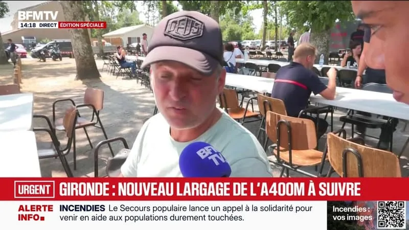 INCENDIES EN GIRONDE: « ON EST TOUS SOLIDAIRES », RACONTE CE SINISTRÉ DU PORGE