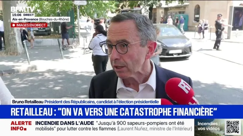 RENCONTRES D’AIX: BRUNO RETAILLEAU ASSURE « QU’ON VA VERS UNE CATASTROPHE FINANCIÈRE »