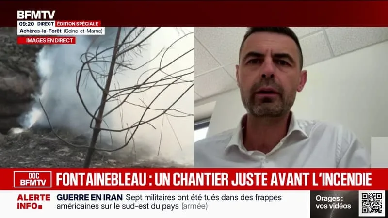 INCENDIES DE FONTAINEBLEAU: « L’A6 EST TOUJOURS COUPÉE DEPUIS DIMANCHE SUR 25 KILOMÈTRES », INDIQUE PIERRE FAURE-GEORS, DIRECTEUR D’EXPLOITATION APRR