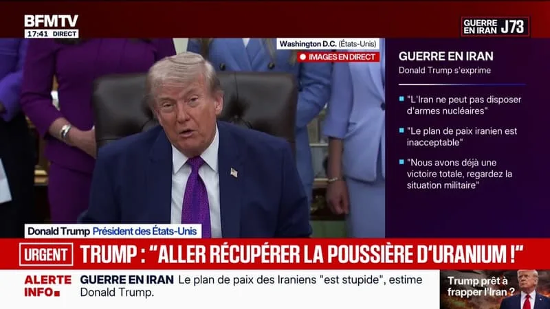 « EN IRAN, VOUS AVEZ DES MODÉRÉS ET DES INTÉGRISTES », DÉCLARE DONALD TRUMP