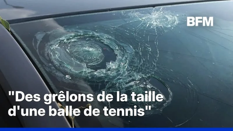APRÈS LA CANICULE, DE FORTS ORAGES DE GRÊLE PROVOQUENT DE GROS DÉGÂTS EN ARDÈCHE