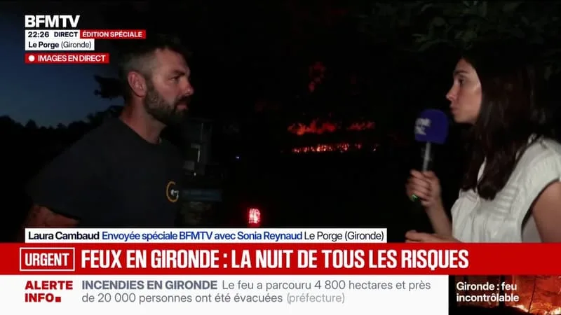 « ON COMMENCE VRAIMENT À AVOIR PEUR »: LA CRAINTE DES HABITANTS À PROXIMITÉ DE L’INCENDIE EN GIRONDE