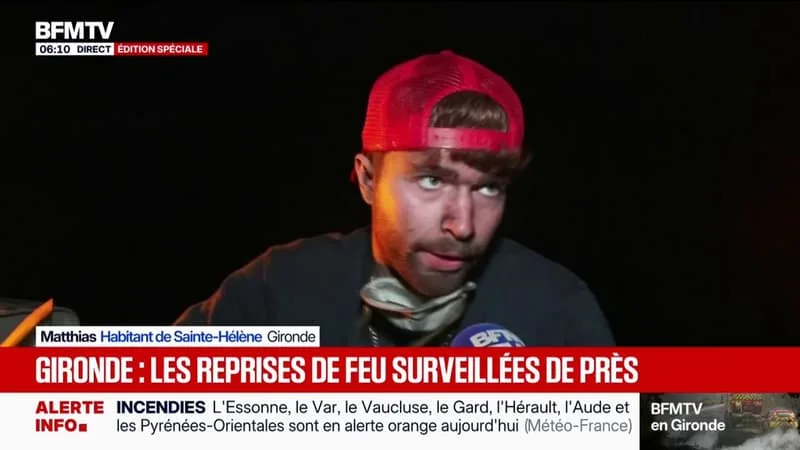 AGRICULTEURS, BÉNÉVOLES… ILS VIENNENT EN AIDE AUX POMPIERS SUR LES INCENDIES EN GIRONDE