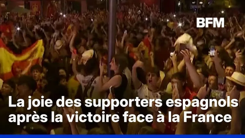 MONDIAL 2026: LA JOIE DES SUPPORTERS ESPAGNOLS APRÈS LA QUALIFICATION DE LA ROJA EN FINALE