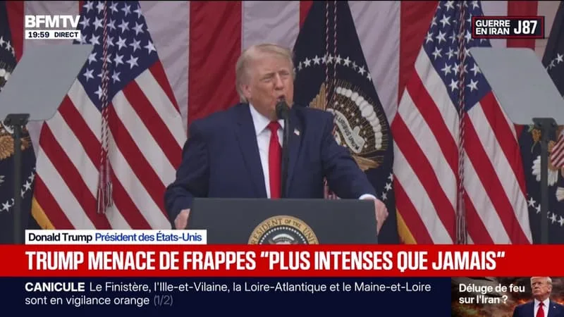 DONALD TRUMP MAINTIENT SA POSITION SUR LE NUCLÉAIRE IRANIEN, AFFIRMANT QUE LE PAYS « N’AURA JAMAIS L’ARME NUCLÉAIRE »
