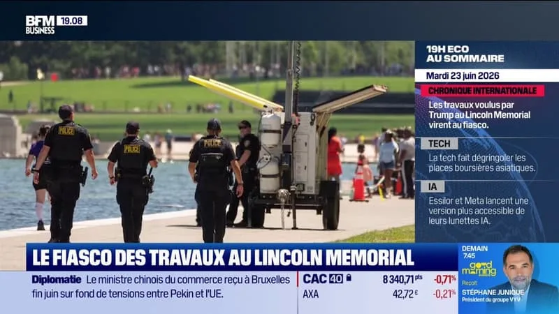 USA : LE FIASCO DES TRAVAUX AU LINCOLN MEMORIAL