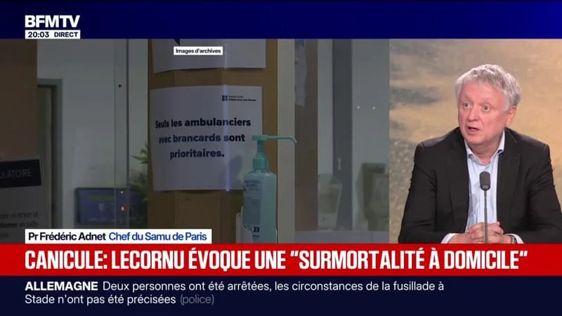 REPRISE « POSSIBLE » DÈS CE WEEK-END DE LA CANICULE: « ÇA M’INQUIÈTE », DÉCLARE FRÉDÉRIC ADNET, CHEF DU SAMU DE PARIS