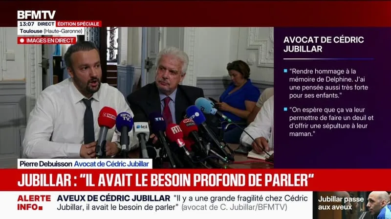 CÉDRIC JUBILLAR « EST DISPOSÉ À COLLABORER AVEC LA JUSTICE » ET LUI « RÉSERVE TOUS LES DÉTAILS », ASSURE SON AVOCAT